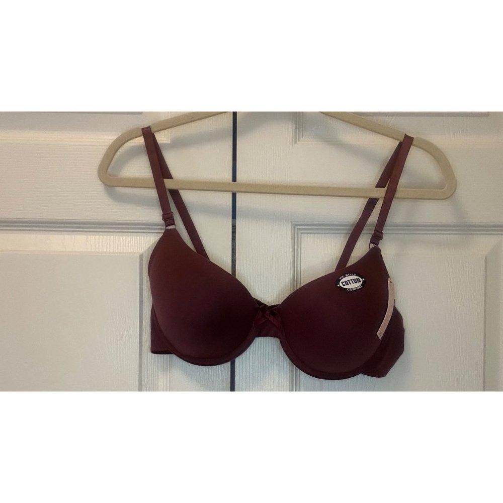 New MAMIA LADIES FULL CUP Burgundy Underwire BRA BR4336PA Size  40C